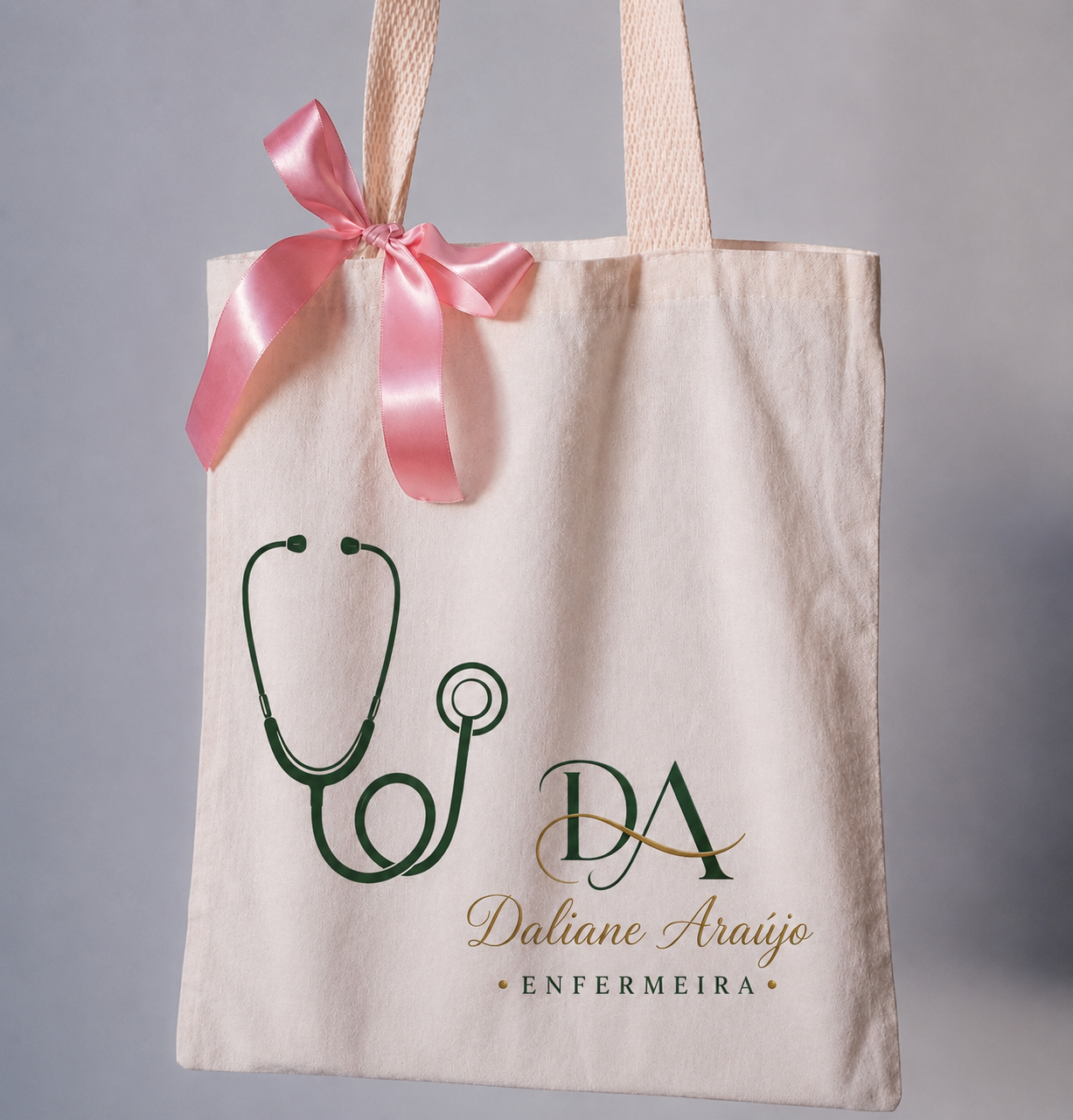 Tote bag com identidade visual Daliane Araújo